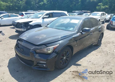 2016 Infiniti Q50 2.0T Premium z USA, uszkodzony, nr VIN JN1CV7ARXGM251800